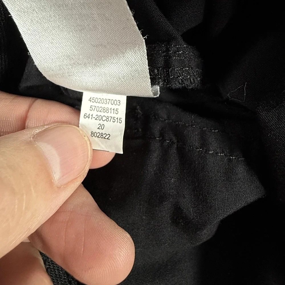 Chicos‎ Pants Womens 2P Black Cargo Stretch Cropped Mid Rise Utility Travel